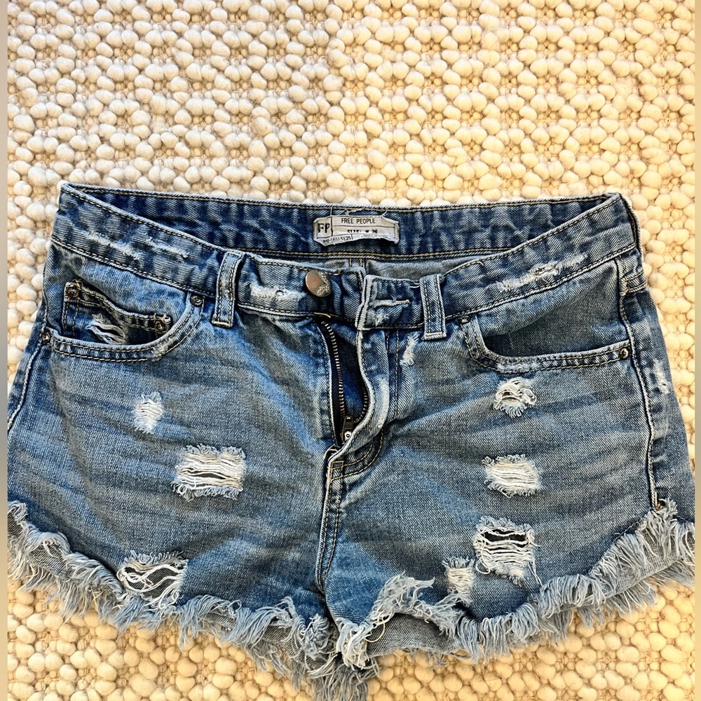 Free People: Loving Good Vibrations Shorts